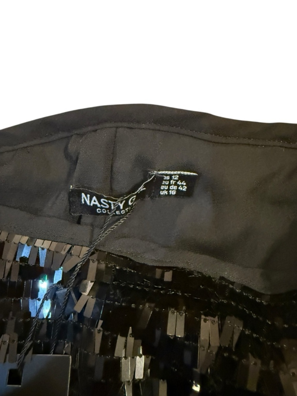 Nasty Gal Black Sequin pants - Picture 3 of 5
